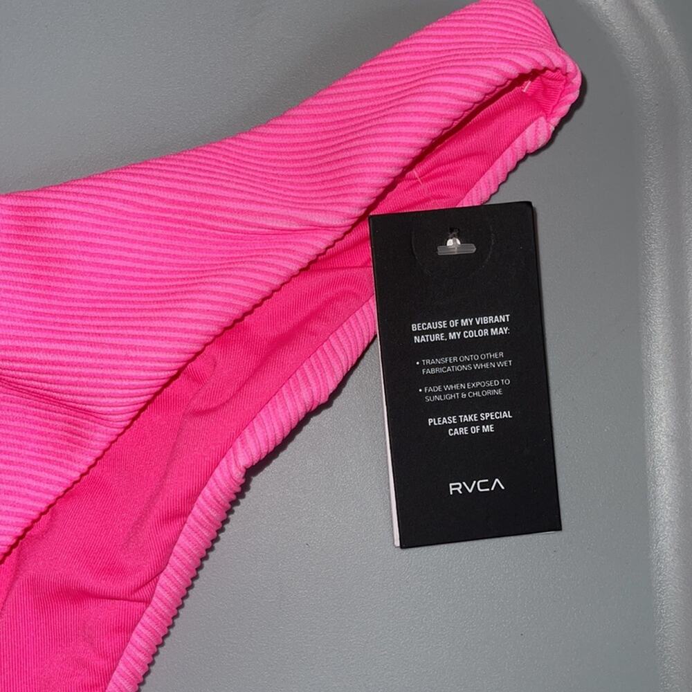 0260 NWT RVCA SALT WASH FRENCH PINK BIKINI BOTTOM - Picture 3 of 8